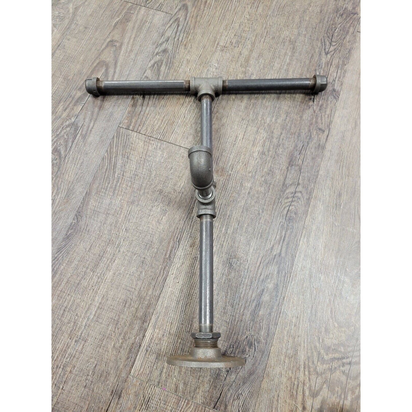 Steam Punk Industrial Decor Metal Pipe Towel Rack Coffee Cup Holder Contraption