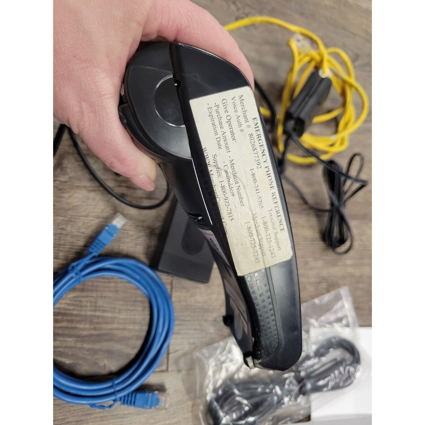 Ingenico iCT220 Credit Card Terminal Power Adapter Cords Manual Included