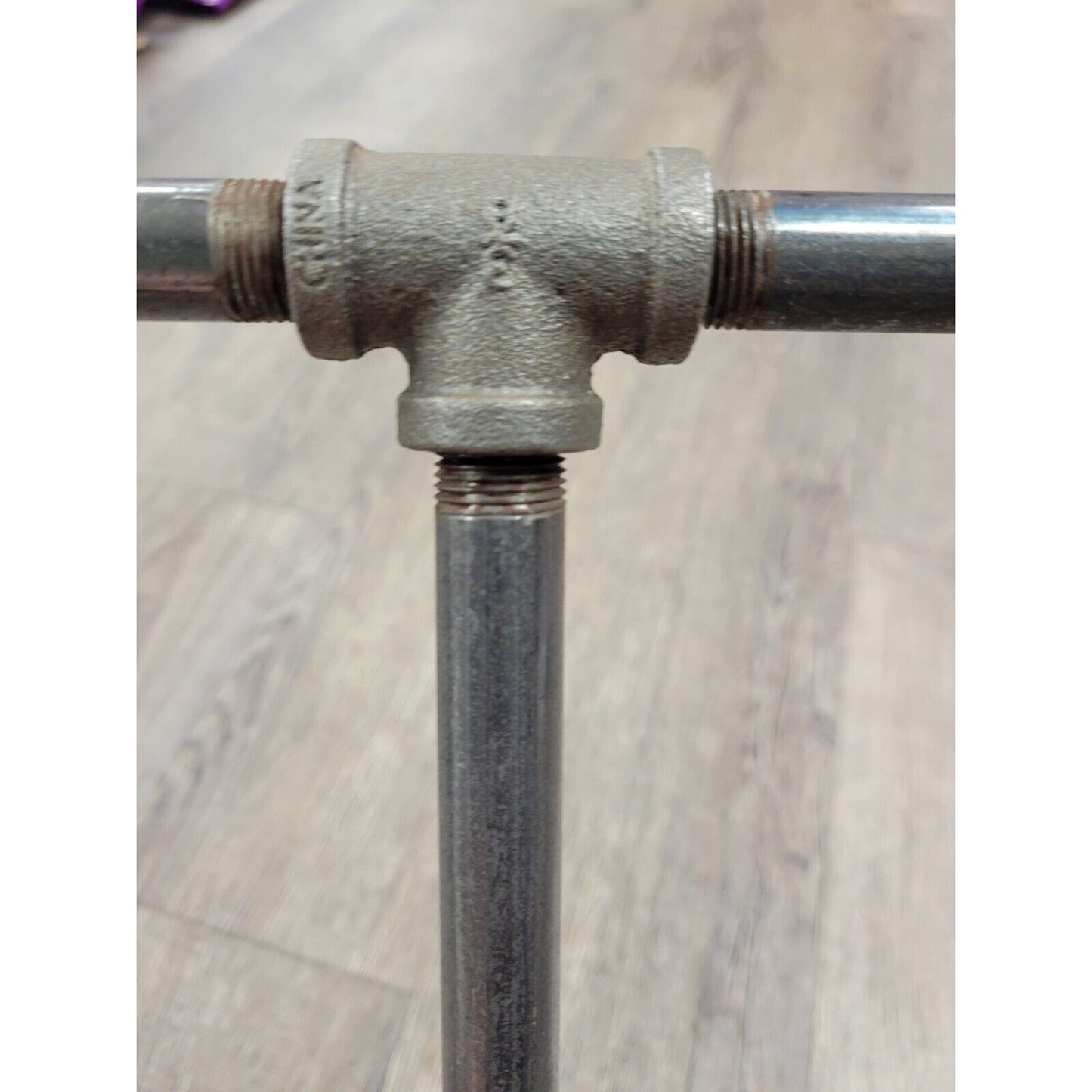 Steam Punk Industrial Decor Metal Pipe Towel Rack Coffee Cup Holder Contraption