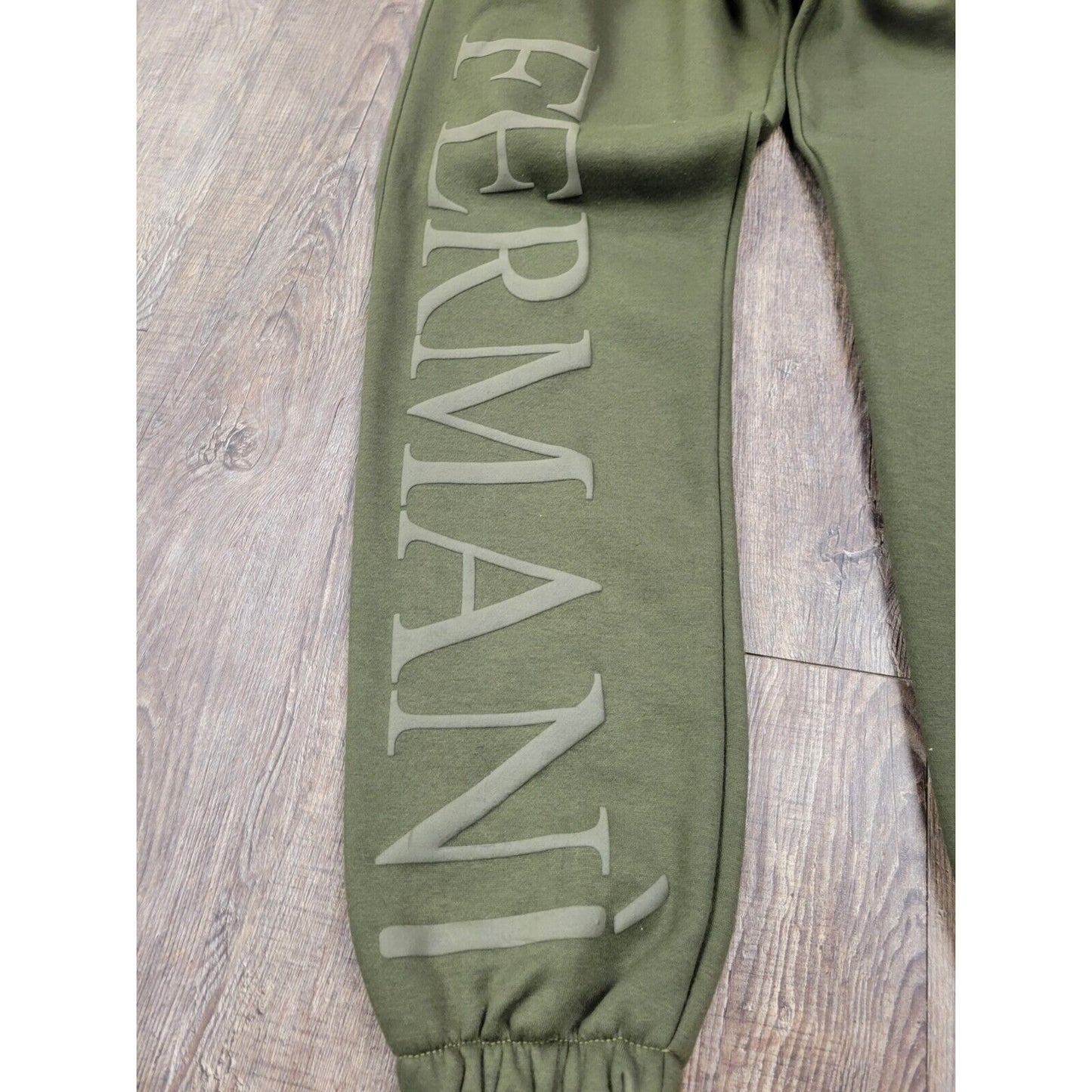 Zella Fermani Dark Green Men's Elastic Waist Sweatpants Joggers Size Small