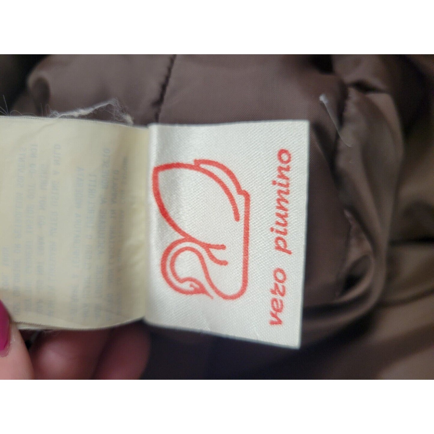 Chervo Down Vest Solid Brown Puffer Golf Wear Large