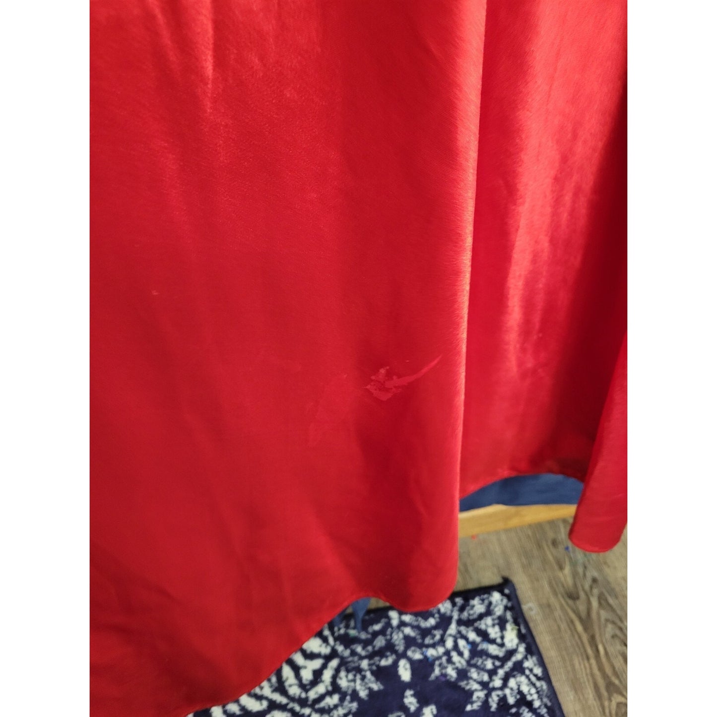 Cinderella Divine Solid Red Stretch Satin Formal Dance Homecoming Dress Size 22