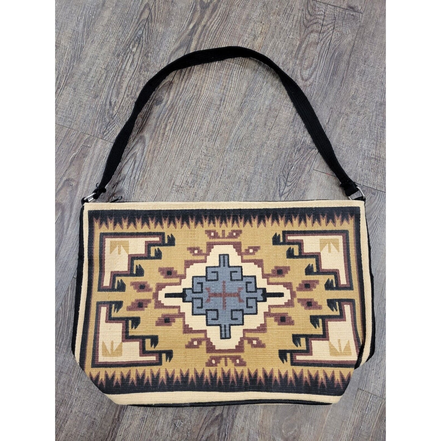 El Paso Saddle Blanket Company Carpet Tapestry Tote Bag Zip Top Purse Southwest