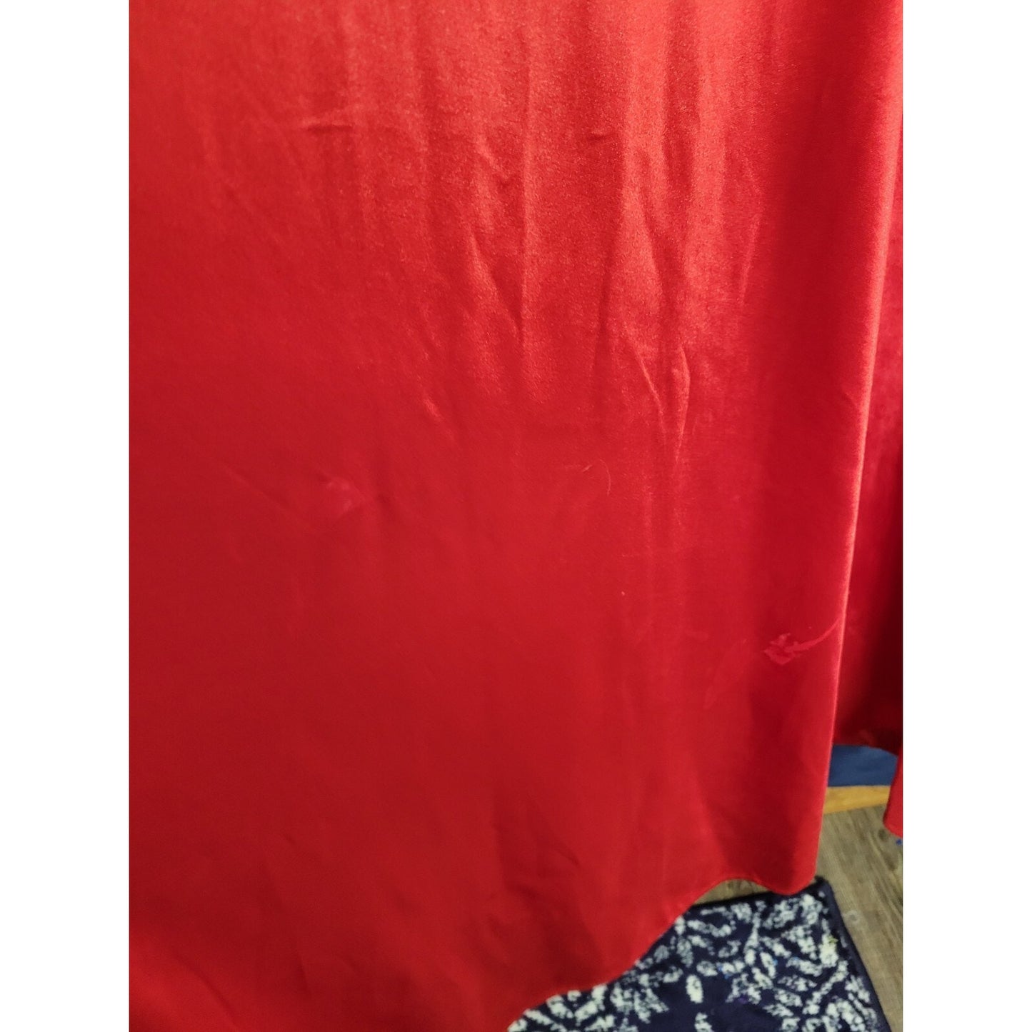 Cinderella Divine Solid Red Stretch Satin Formal Dance Homecoming Dress Size 22
