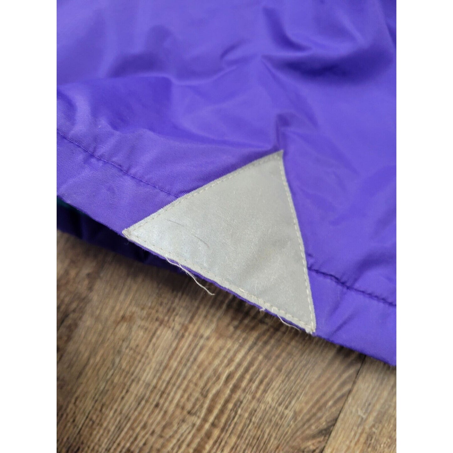 L.L. Bean Purple Vintage 1980s 1990s Snow Parka Hooded Ski Coat Small Gold Label