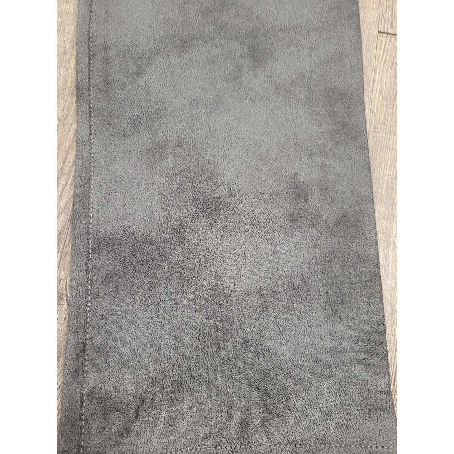 Tempo Paris Faux Leather-Feel Black Gray Straight Leg Dress Pants Womens Size 12