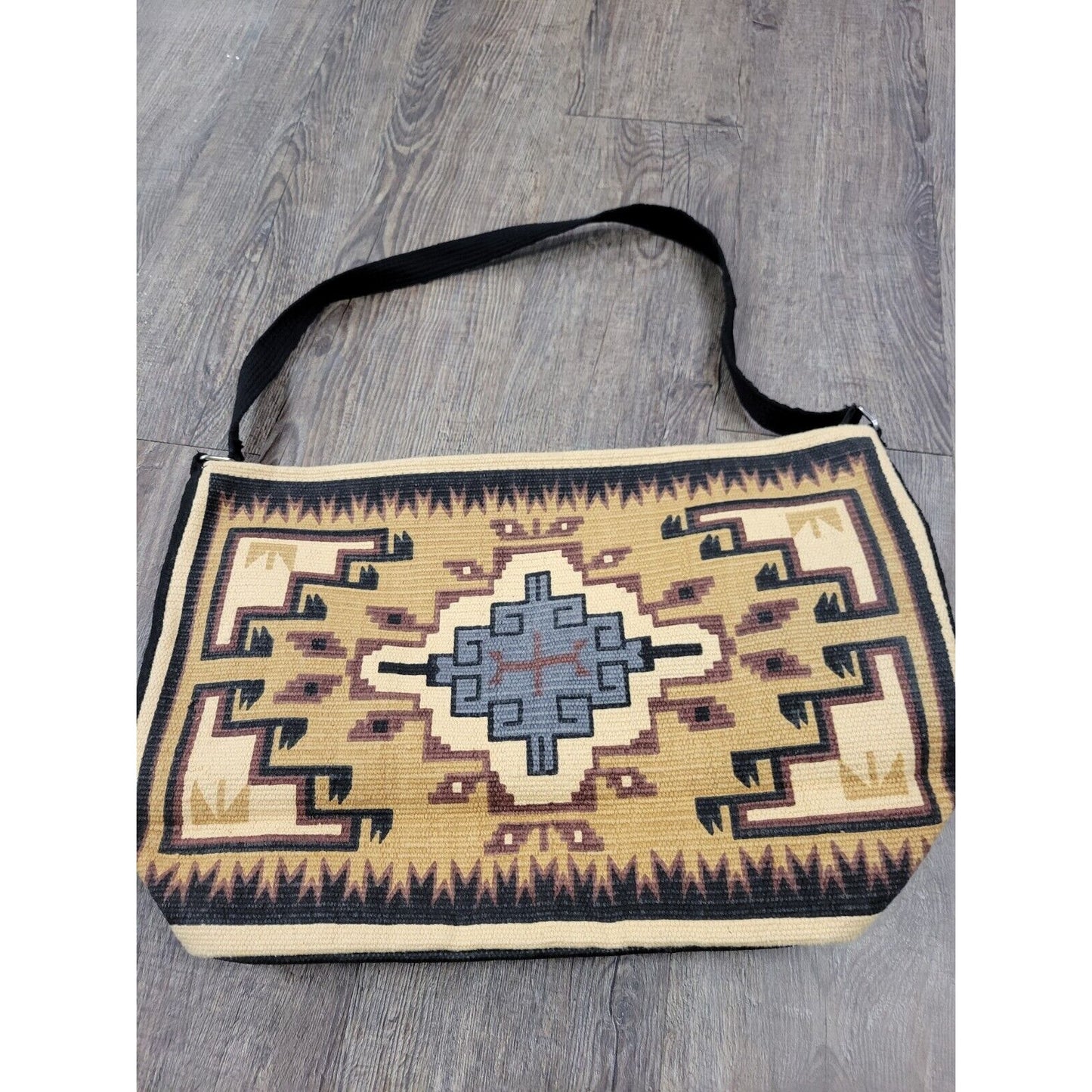 El Paso Saddle Blanket Company Carpet Tapestry Tote Bag Zip Top Purse Southwest