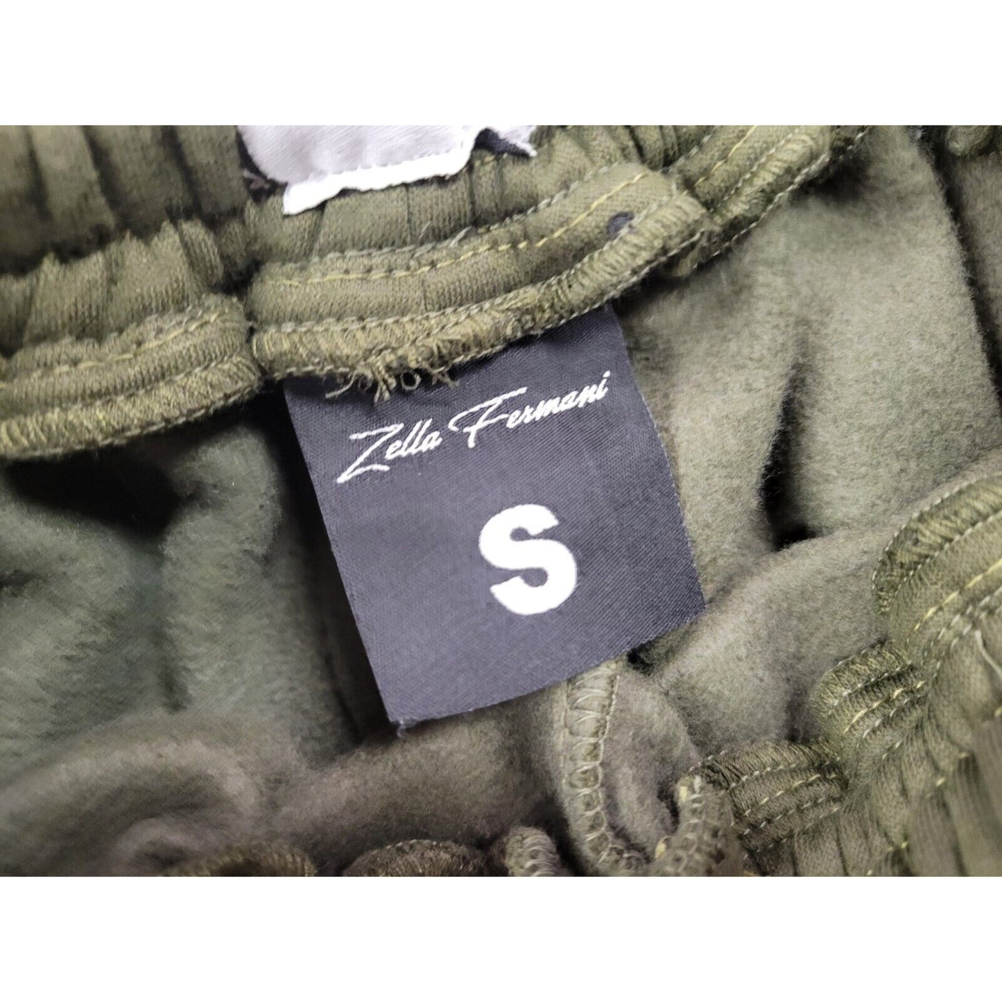Zella Fermani Dark Green Men's Elastic Waist Sweatpants Joggers Size Small