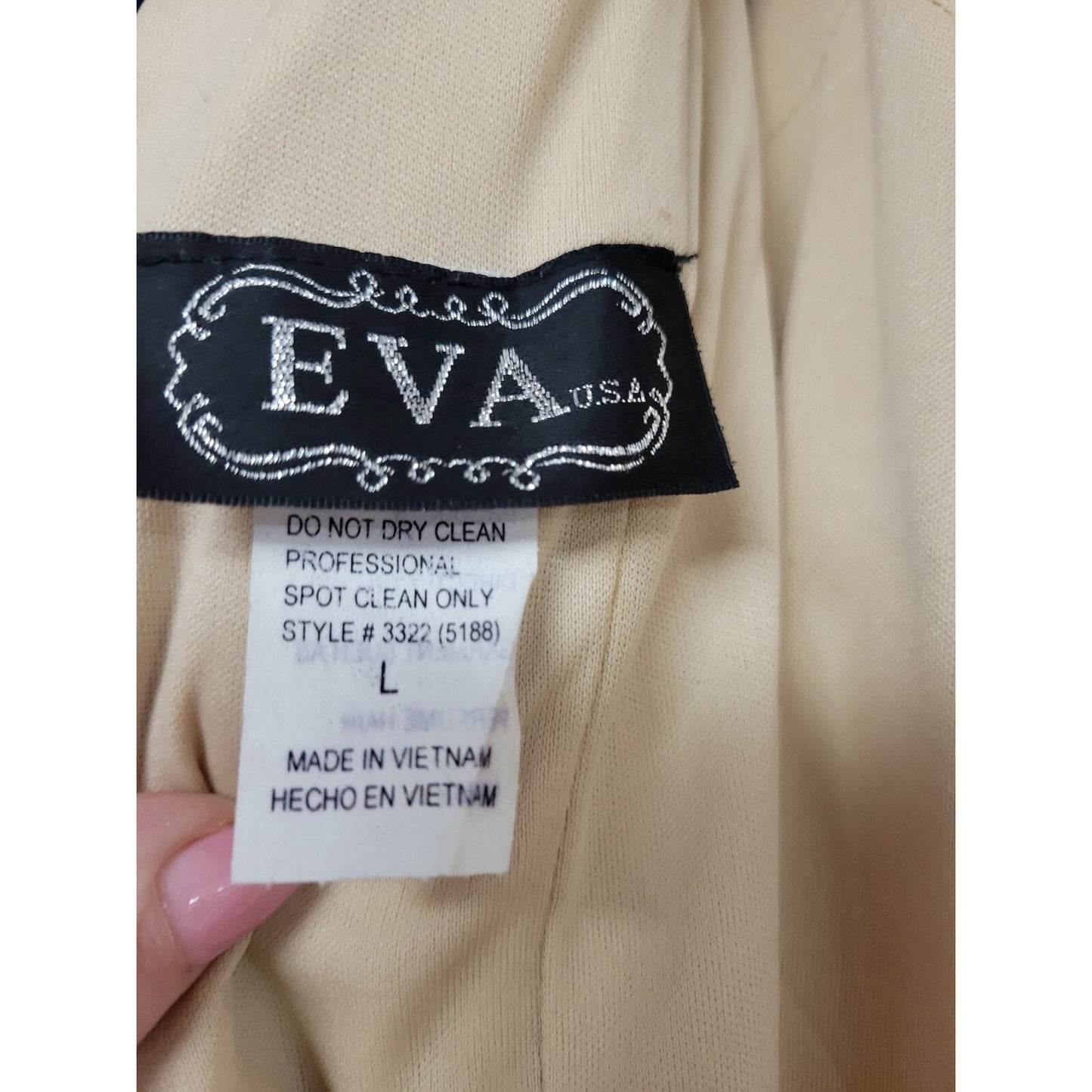 Eva USA Bright Gold Sequin Short Formal Party Homecoming Dance Dress Size Large