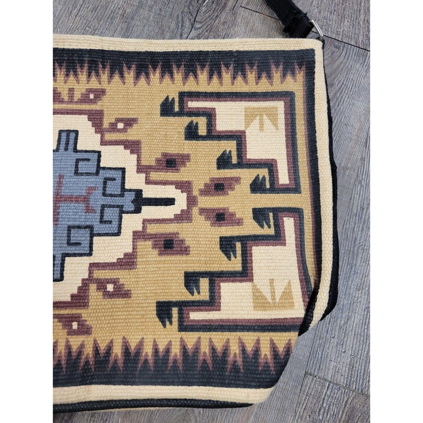 El Paso Saddle Blanket Company Carpet Tapestry Tote Bag Zip Top Purse Southwest