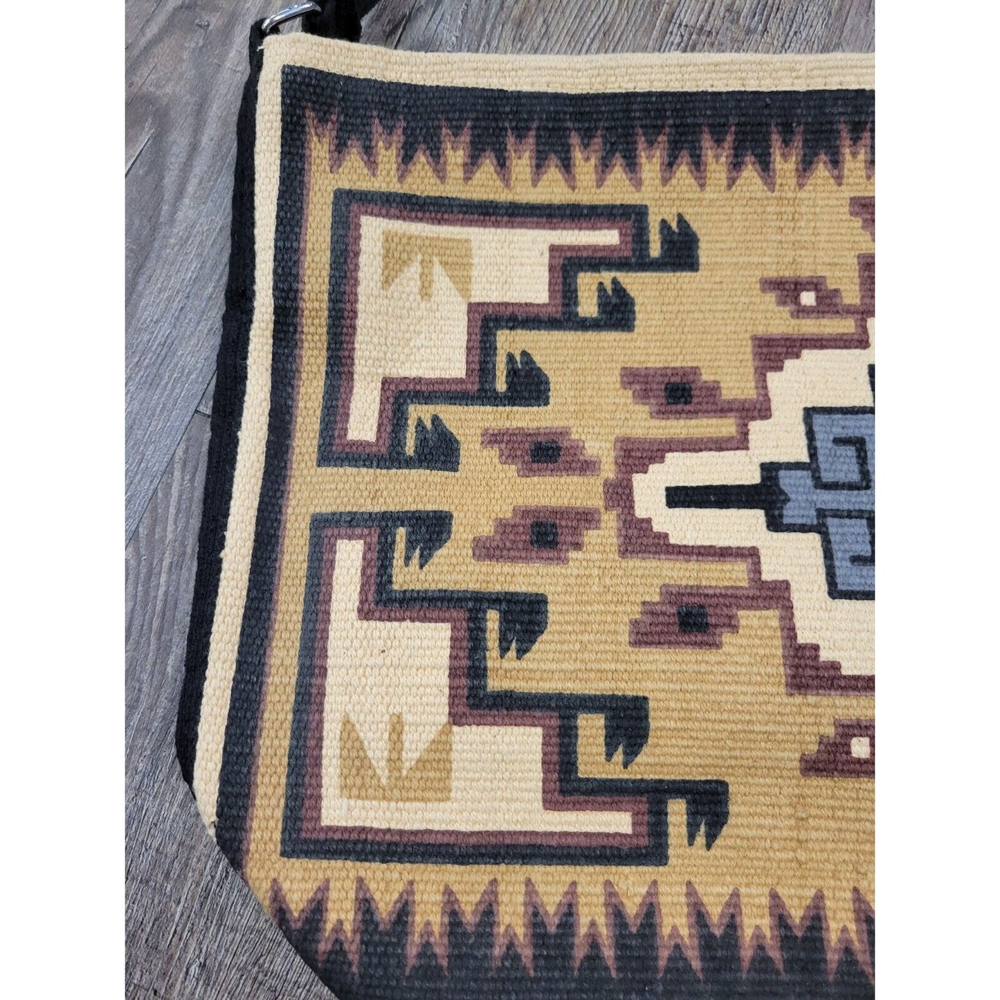 El Paso Saddle Blanket Company Carpet Tapestry Tote Bag Zip Top Purse Southwest