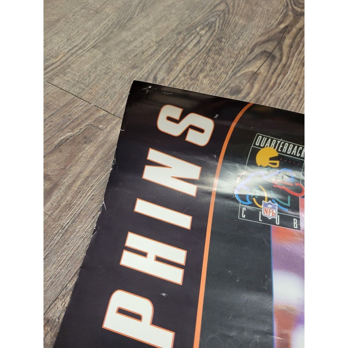 1993 Vintage Dan Marino Miami Dolphins Wall Poster 15.5" x 19.5"