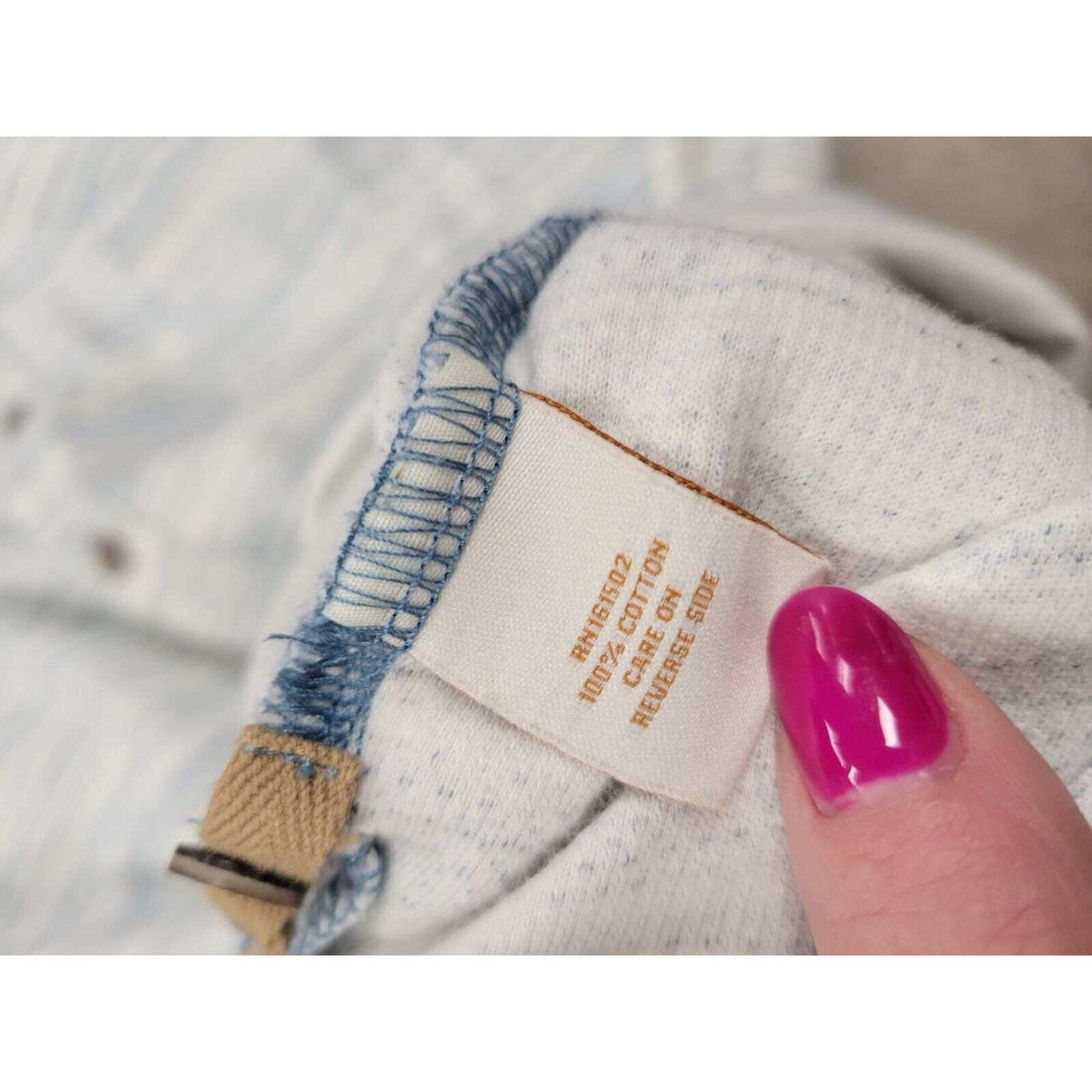 The Territory Ahead Stripe Long Sleeve Button XL Gray Blue