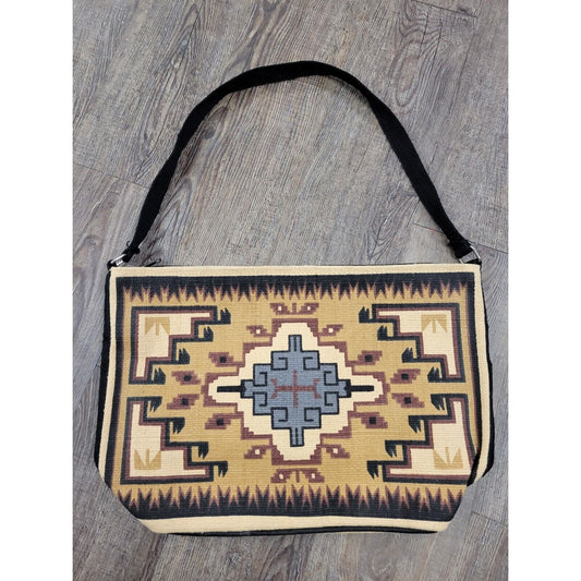 El Paso Saddle Blanket Company Carpet Tapestry Tote Bag Zip Top Purse Southwest