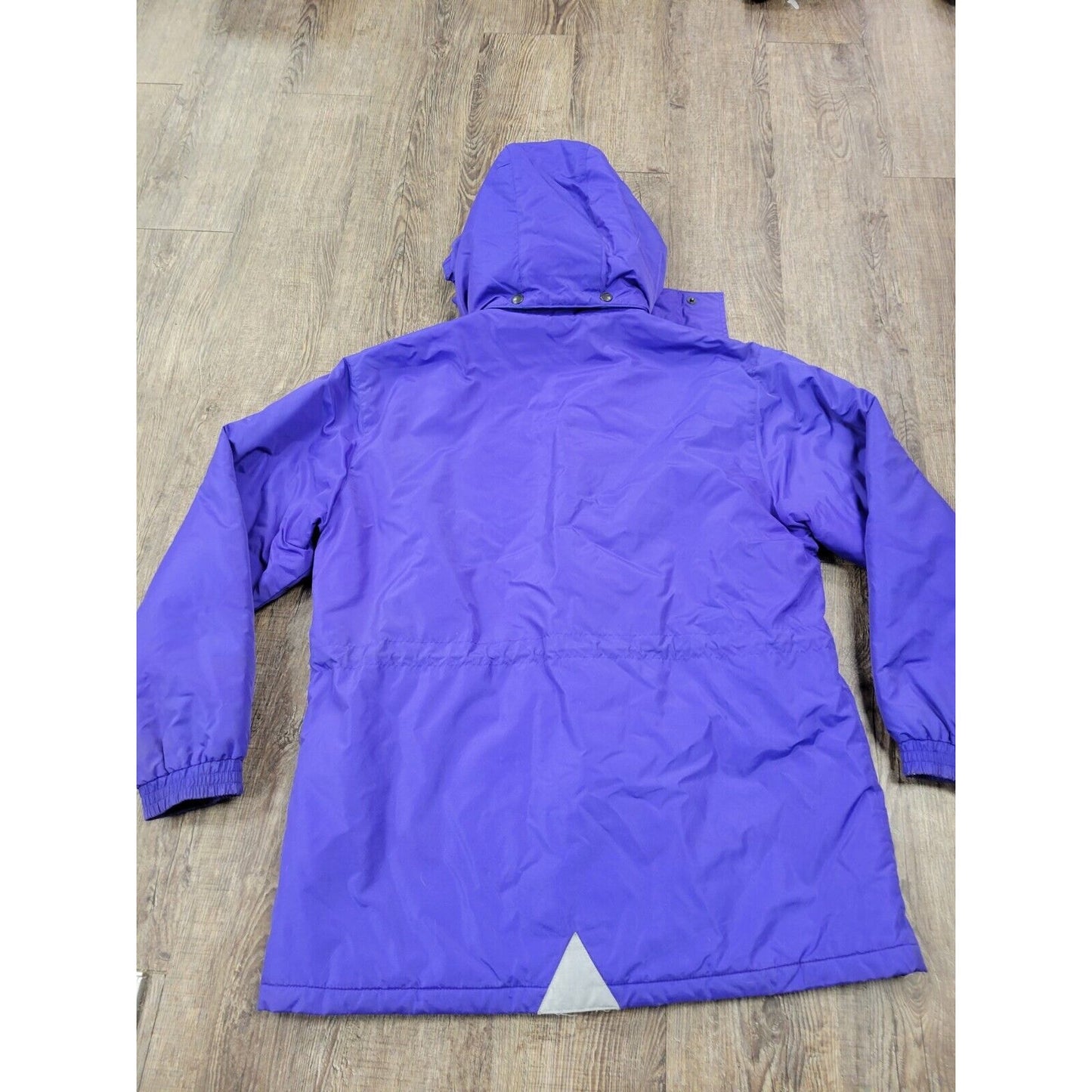 L.L. Bean Purple Vintage 1980s 1990s Snow Parka Hooded Ski Coat Small Gold Label