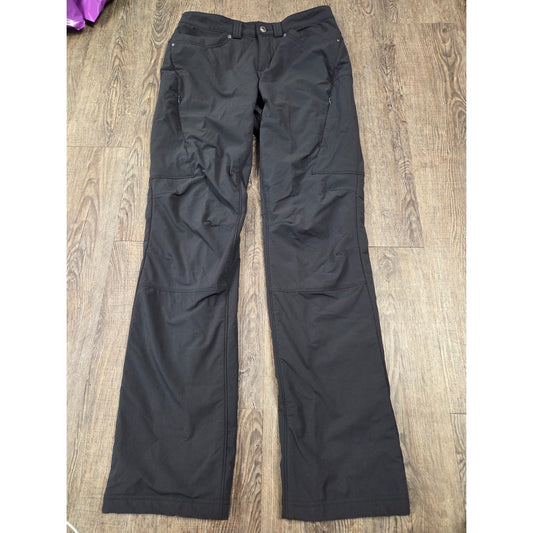 Duluth Trading Flexpedition Lined Straight Leg Pants Women's Solid Black 6/33